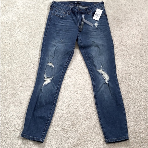 NWT! STS Blue Distressed Skinny Jeans - Picture 3 of 3